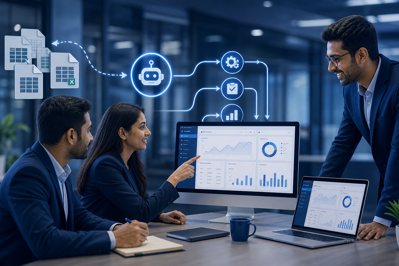 Workflow automation eliminating manual business processes